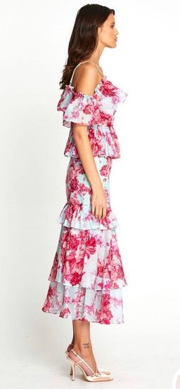 Alice McCall Flamingo Midi Dress in Spearmint in Size 6. for rent on The Volte - image 2