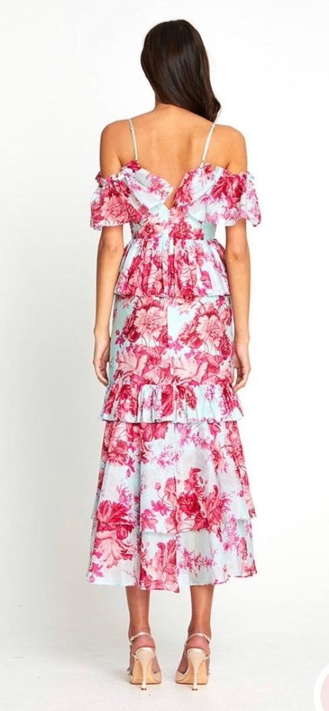 Alice McCall Flamingo Midi Dress in Spearmint in Size 6. for rent on The Volte - main image