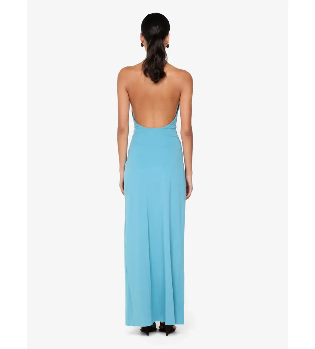 Bec & Bridge Tillie Drape Maxi Dress in Deep Seafoam Size AU6 for rent on The Volte - main image