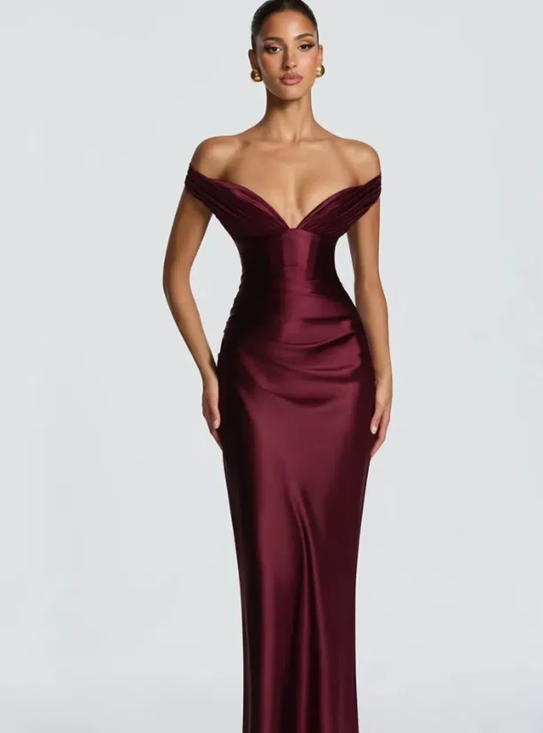 Babyboo Fashion Aurelia Maxi Dress Cherry Lacquer 8 for rent on The Volte - main image