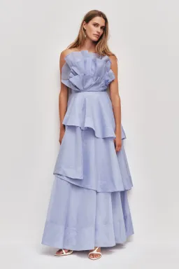 Aje Selestia Gown Pale Blue Size 6 for rent on The Volte - image 1