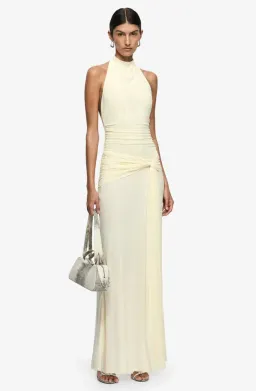 JASMIN HALTER DRESS | LEMON SORBET - SIZE 6 for rent on The Volte - image 1