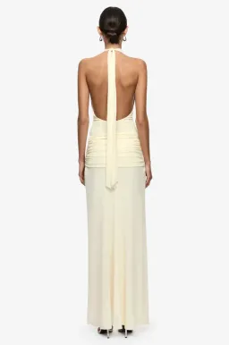 JASMIN HALTER DRESS | LEMON SORBET - SIZE 8 for rent on The Volte - image 3