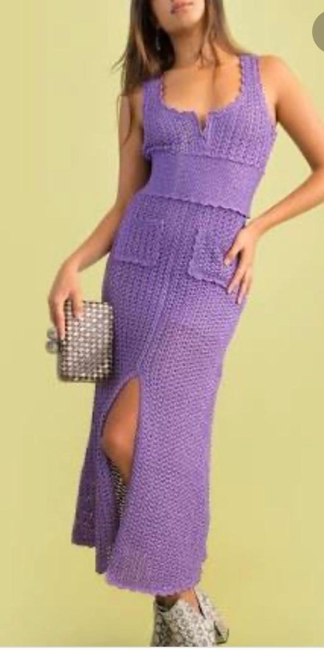 Alice McCall Coney Island Midi Dress in Violet Size 6. for rent on The Volte - main image