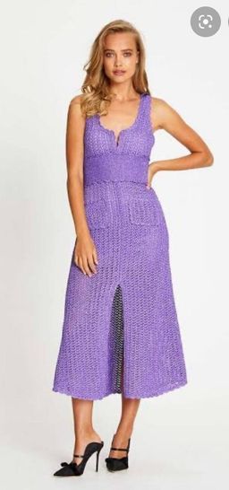 Alice McCall Coney Island Midi Dress in Violet Size 6. for rent on The Volte - image 4