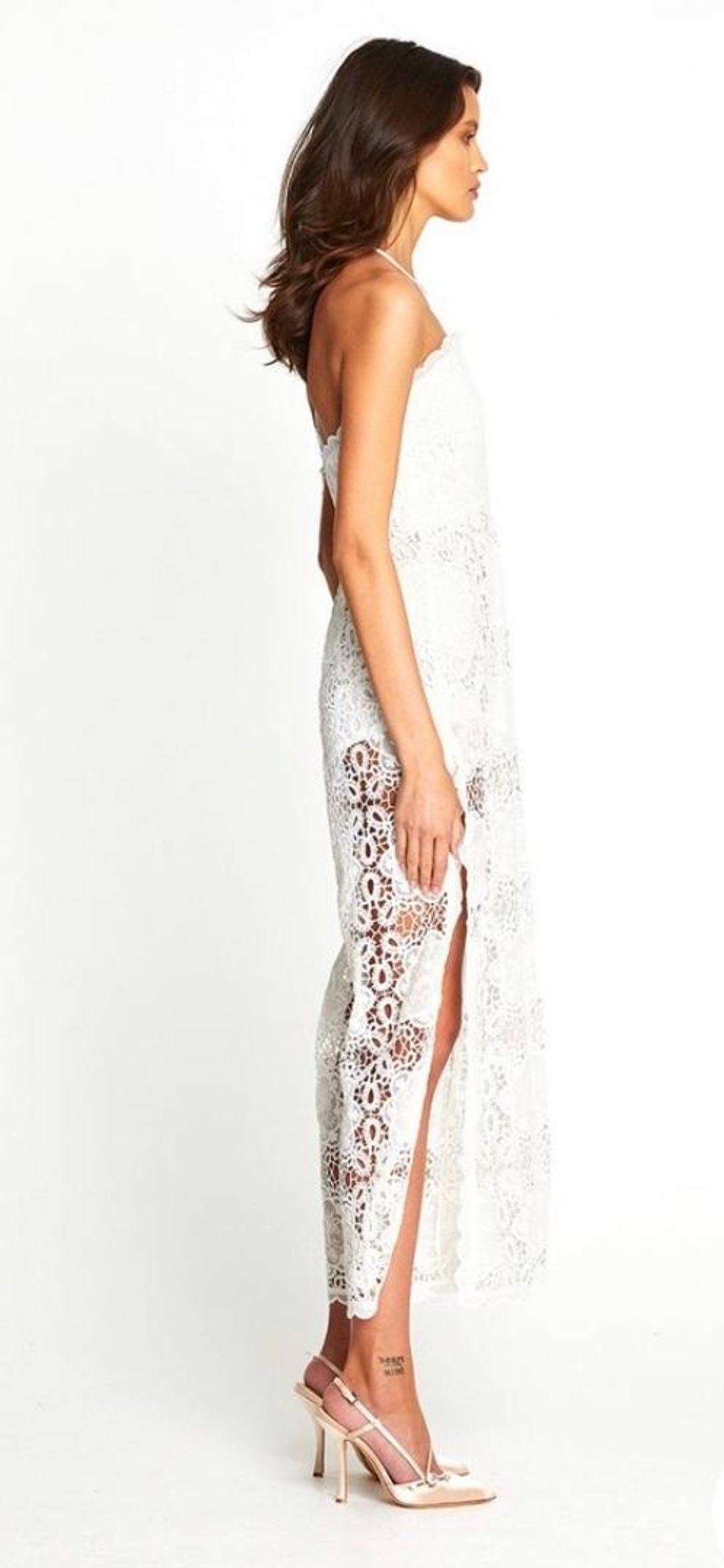 Alice McCall Diamond Veins Jumpsuit in Porcelain in Size 6 for rent on The Volte - main image