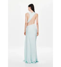 Misha The Harlow Satin Dress in Ice Blue Size M/AU10 for rent on The Volte - image 2