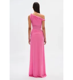 Misha Sisal Mesh Dress in Orchid Pink Size XXS/AU4 for rent on The Volte - image 2