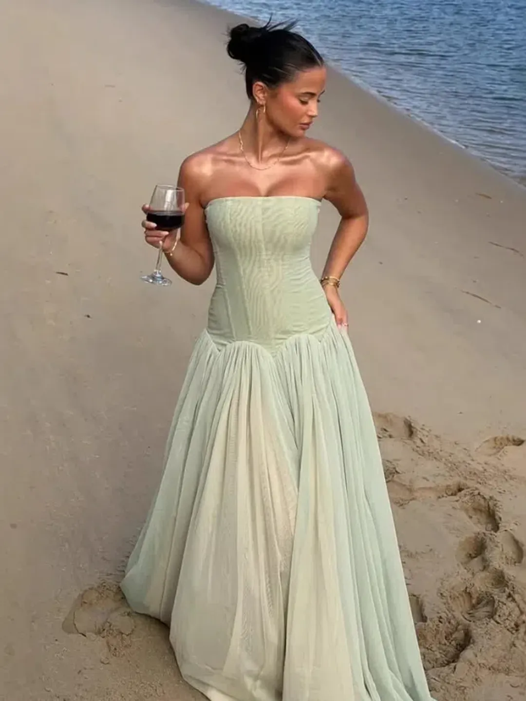 White Fox Boutique Magic Muse Maxi Dress 8 for rent on The Volte - main image