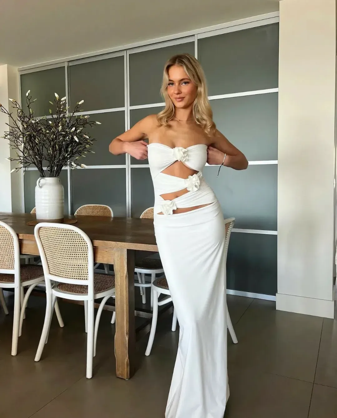 MAYGEL CORONEL VERANERA DRESS WHITE for rent on The Volte - main image