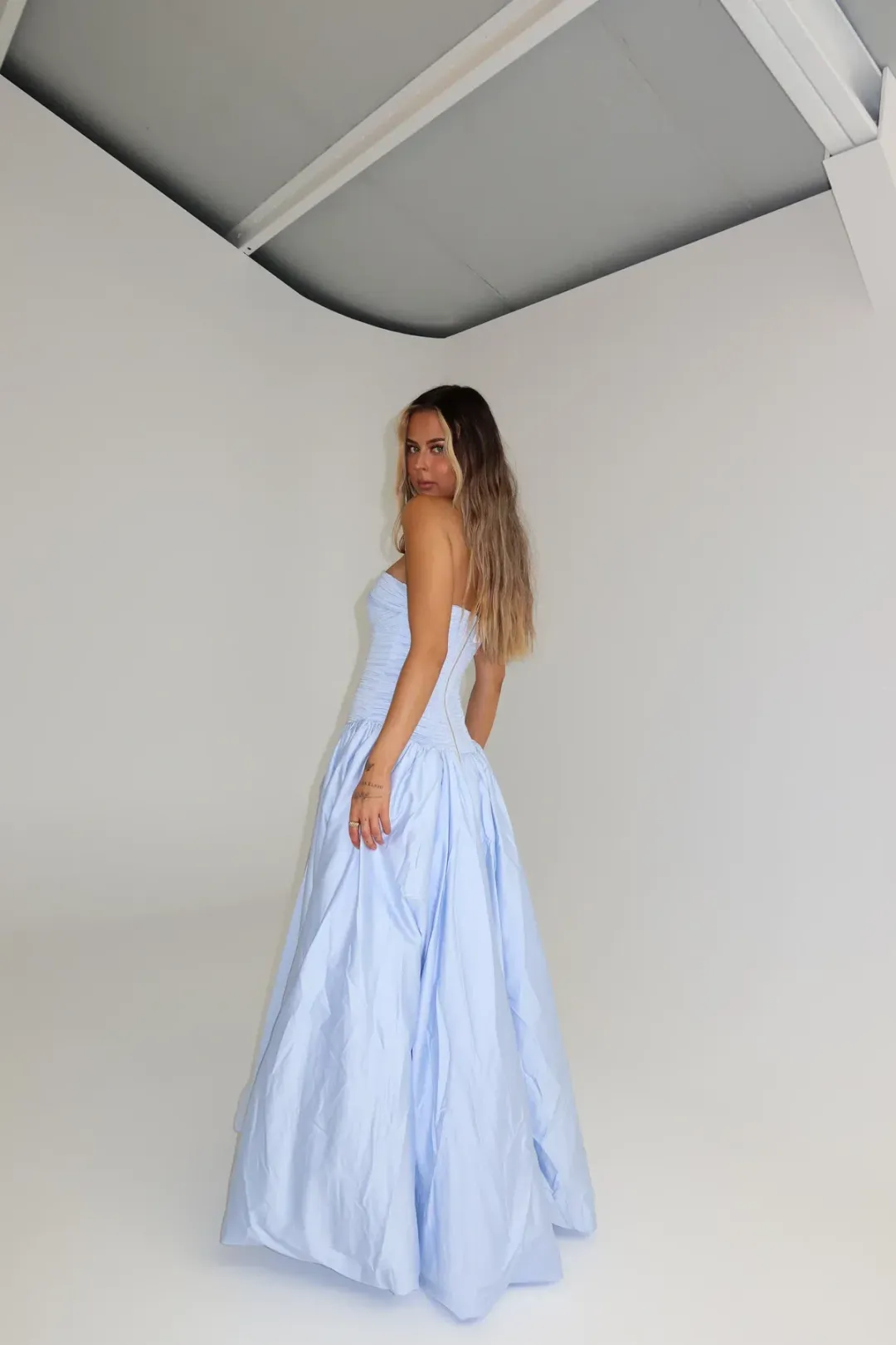 AJE BUBBLE HEM MAXI PEARL BLUE 10 for rent on The Volte - main image