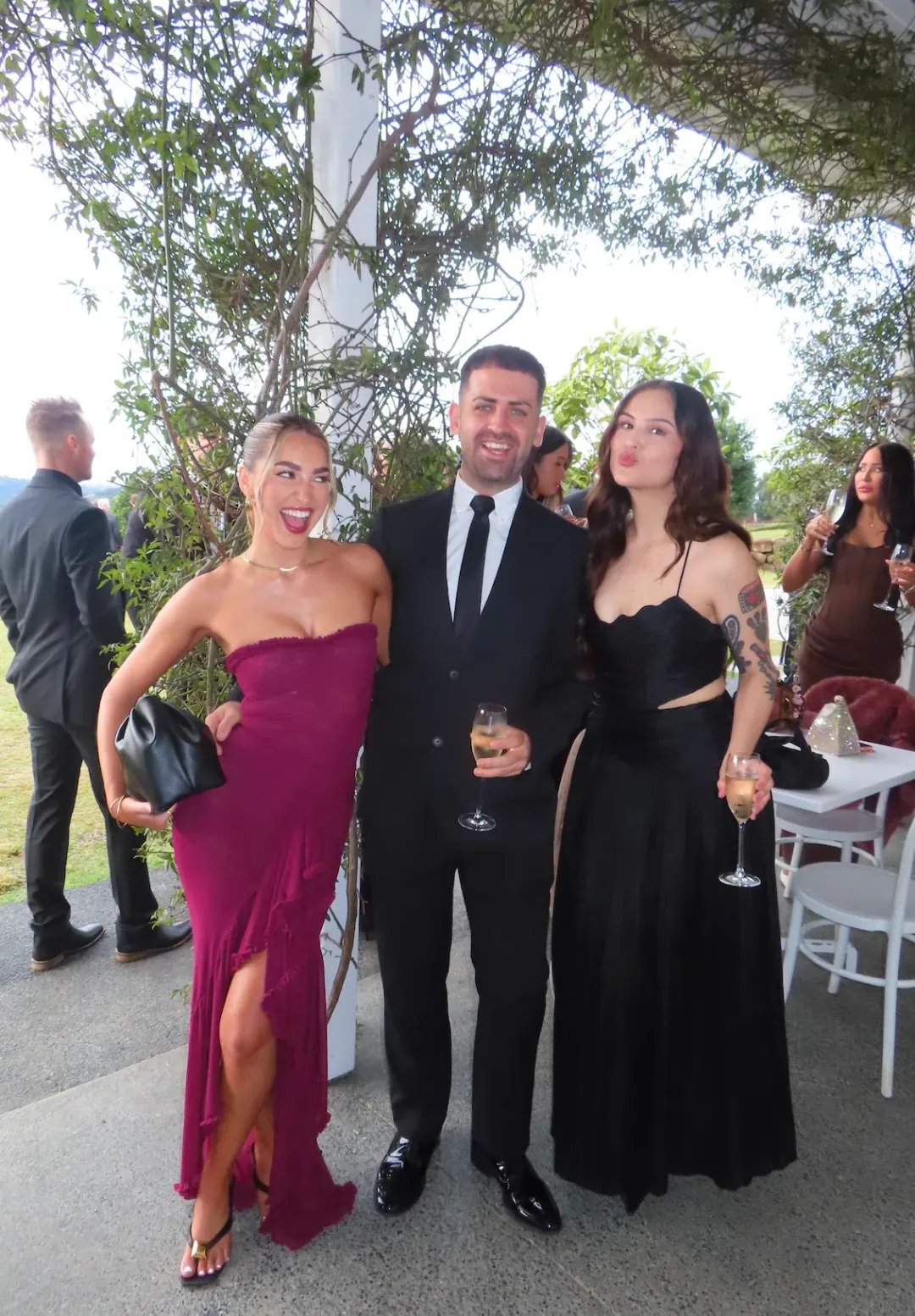 Aje Laurier Wave Maxi Dress black size 10 for rent on The Volte - main image