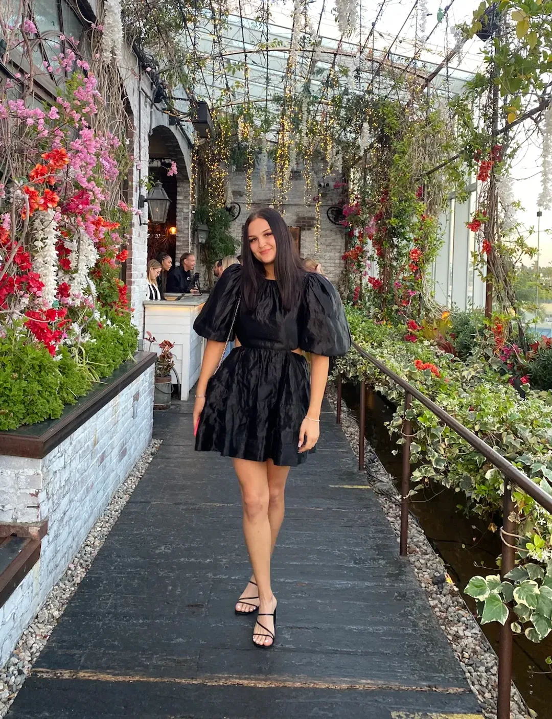 Aje Relic Beaded Dress Black Size 12 for rent on The Volte - main image
