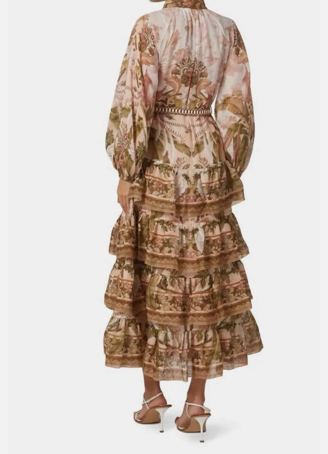 Zimmermann Lyre Tiered Midi Dress (Sz 0) for rent on The Volte - main image