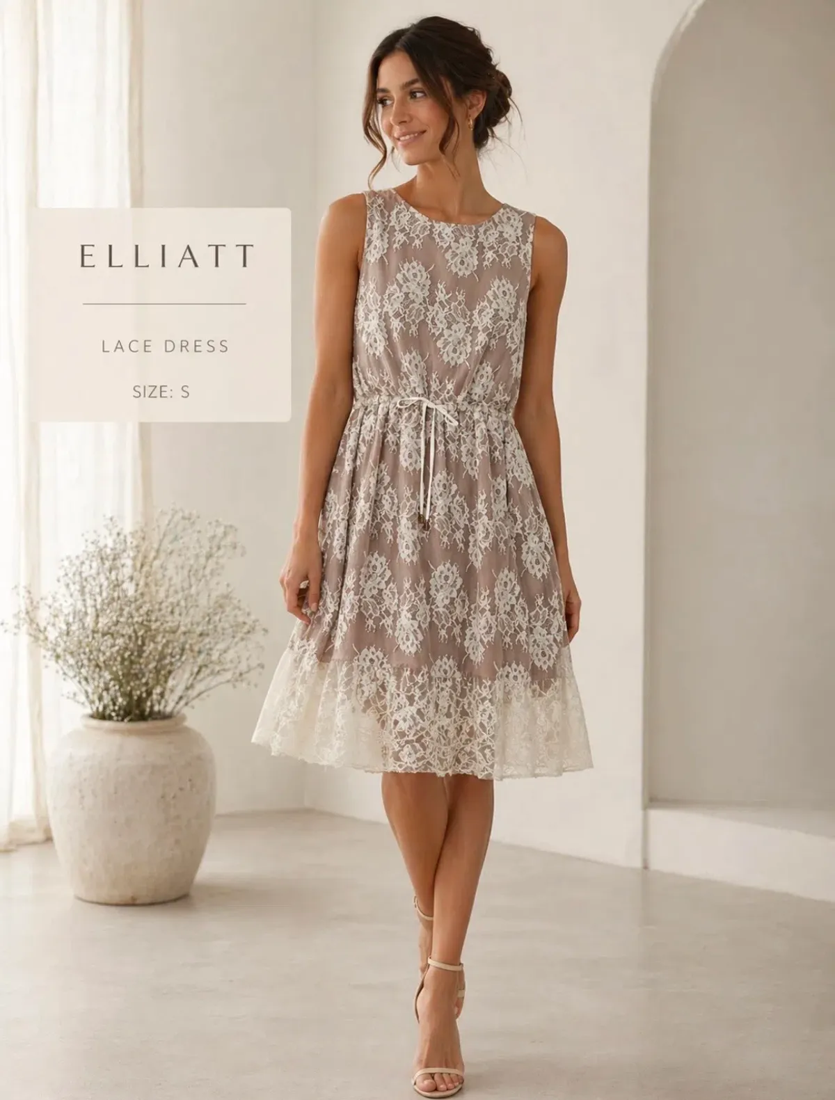 Elliatt Lace overlay Dress (Small) for rent on The Volte - main image