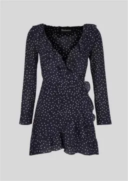 REALISATION PAR THE ALEXANDRA MINI DRESS NAVY STAR SIZE 12 for rent on The Volte - image 3