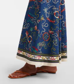 Alémais Cove printed halterneck maxi dress for rent on The Volte - image 5