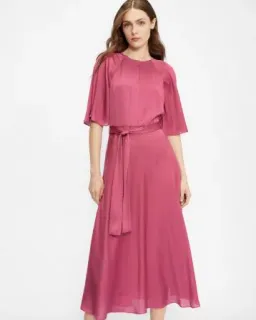 Ted Baker Harriet Dress Pink size 16 for rent on The Volte - image 1