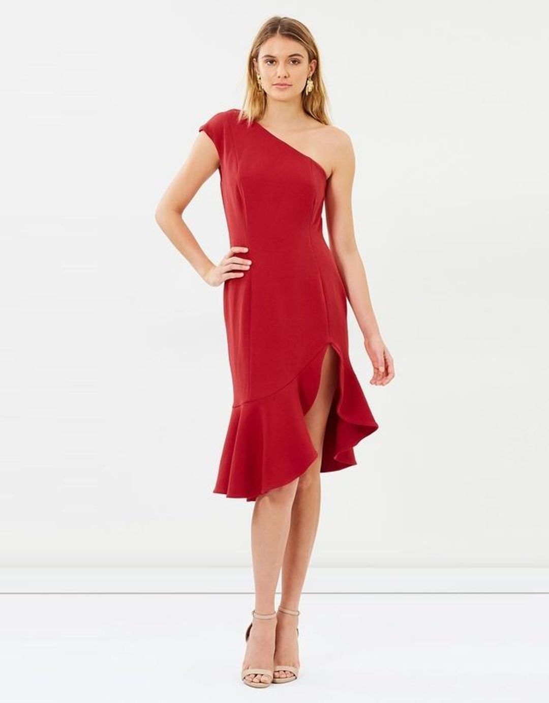 Keepsake The Label Mirrors Dress Red Size 8 for rent on The Volte - main image