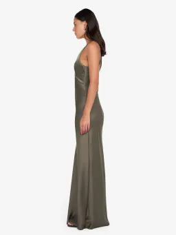 The Dreamer V Neck Dress in Dark Willow for rent on The Volte - image 4