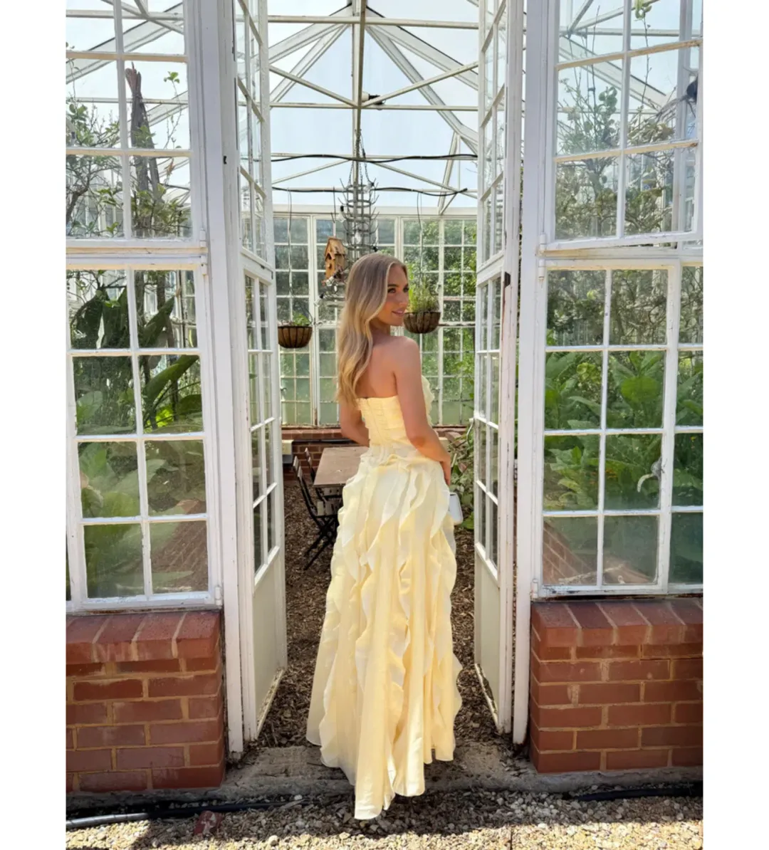 Aje Allairie Gown in Butter Yellow Size AU10 for rent on The Volte - main image