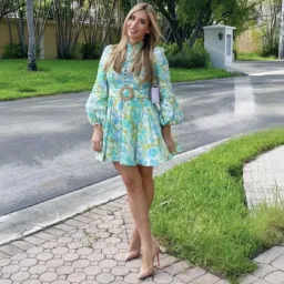 Zimmermann High Tide Buttoned Mini Dress Size 3 / 14 AU for rent on The Volte - image 1