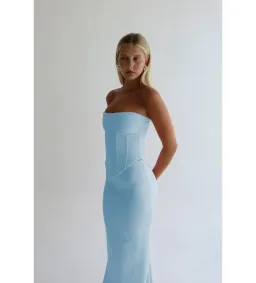 Hntr The Label Louie Gown in Baby Blue Size S/AU8 for rent on The Volte - image 4