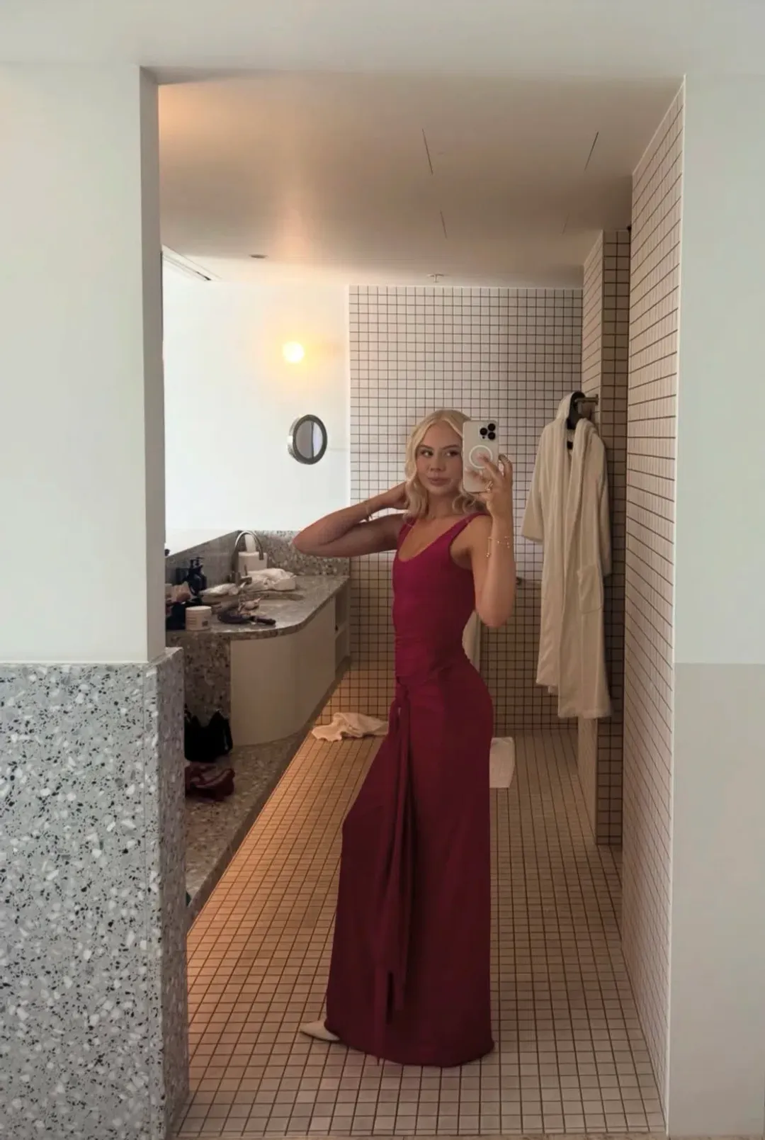 Kookai Shara maxi in persian red size 6 for rent on The Volte - main image