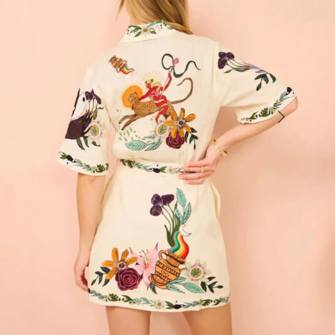 Alemais Meagan Mini Dress Multi Size 6 for rent on The Volte - main image
