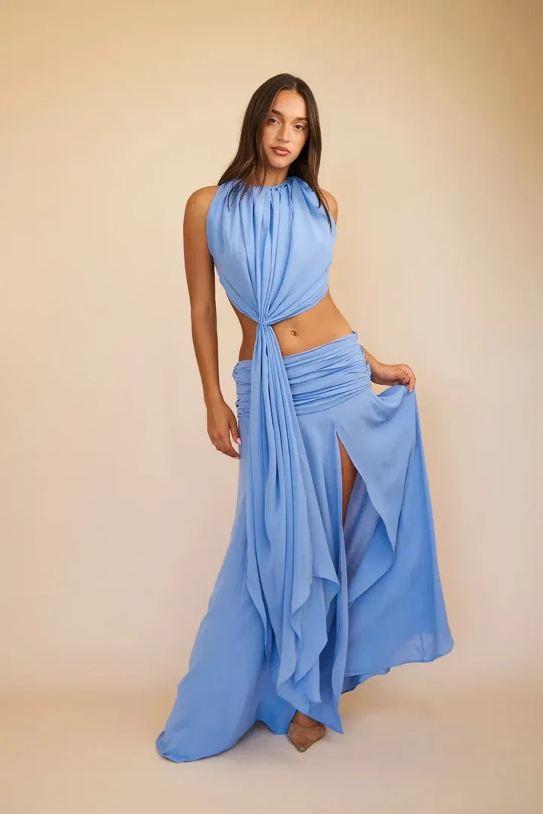 Koster Kulture Sola Maxi Set Cerulean Blue for rent on The Volte - main image