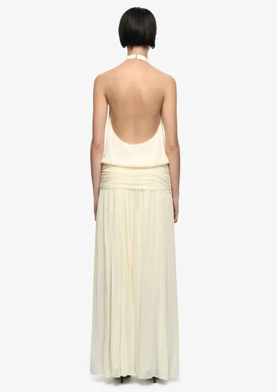 Bec & Bridge JASMIN V MAXI DRESS LEMON SORBET size 8 for rent on The Volte - main image