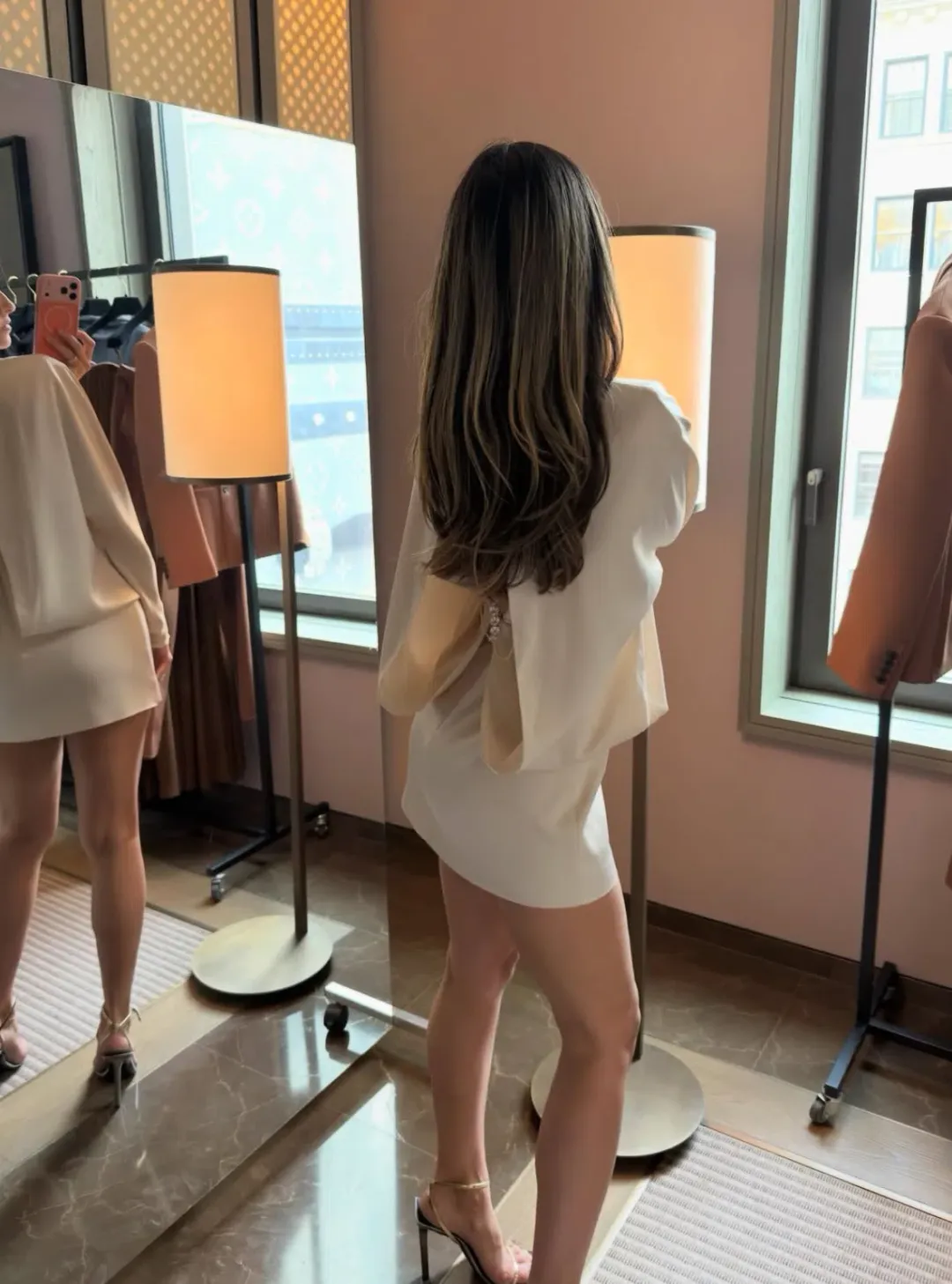 Rachel Gilbert Florida Mini Dress in Champagne Size AU 10 for rent on The Volte - main image