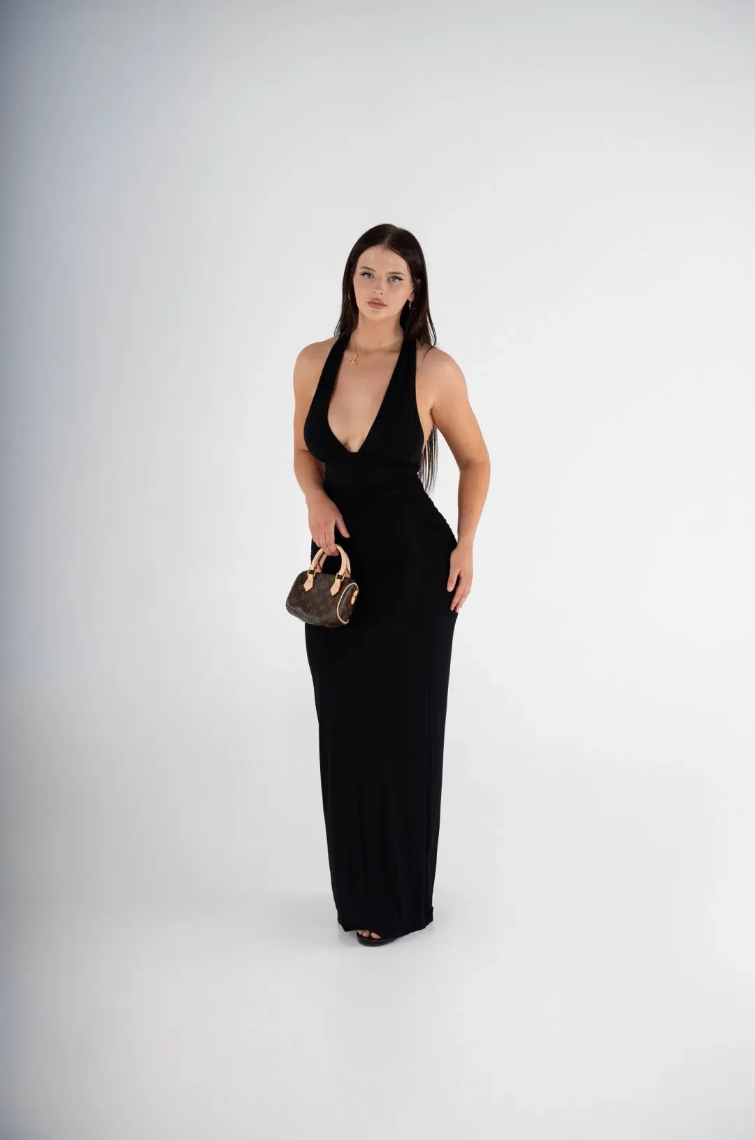Kookai Leni Maxi Dress Black for rent on The Volte - main image