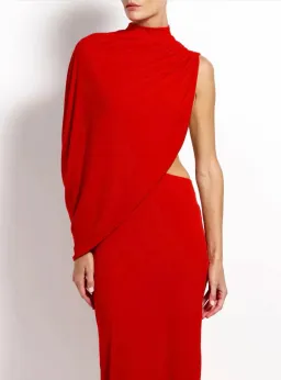 Effie Kats Aleksi Gown - Rio (red) - Size 10 for rent on The Volte - image 4
