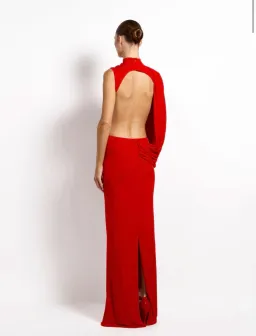 Effie Kats Aleksi Gown - Rio (red) - Size 10 for rent on The Volte - image 3