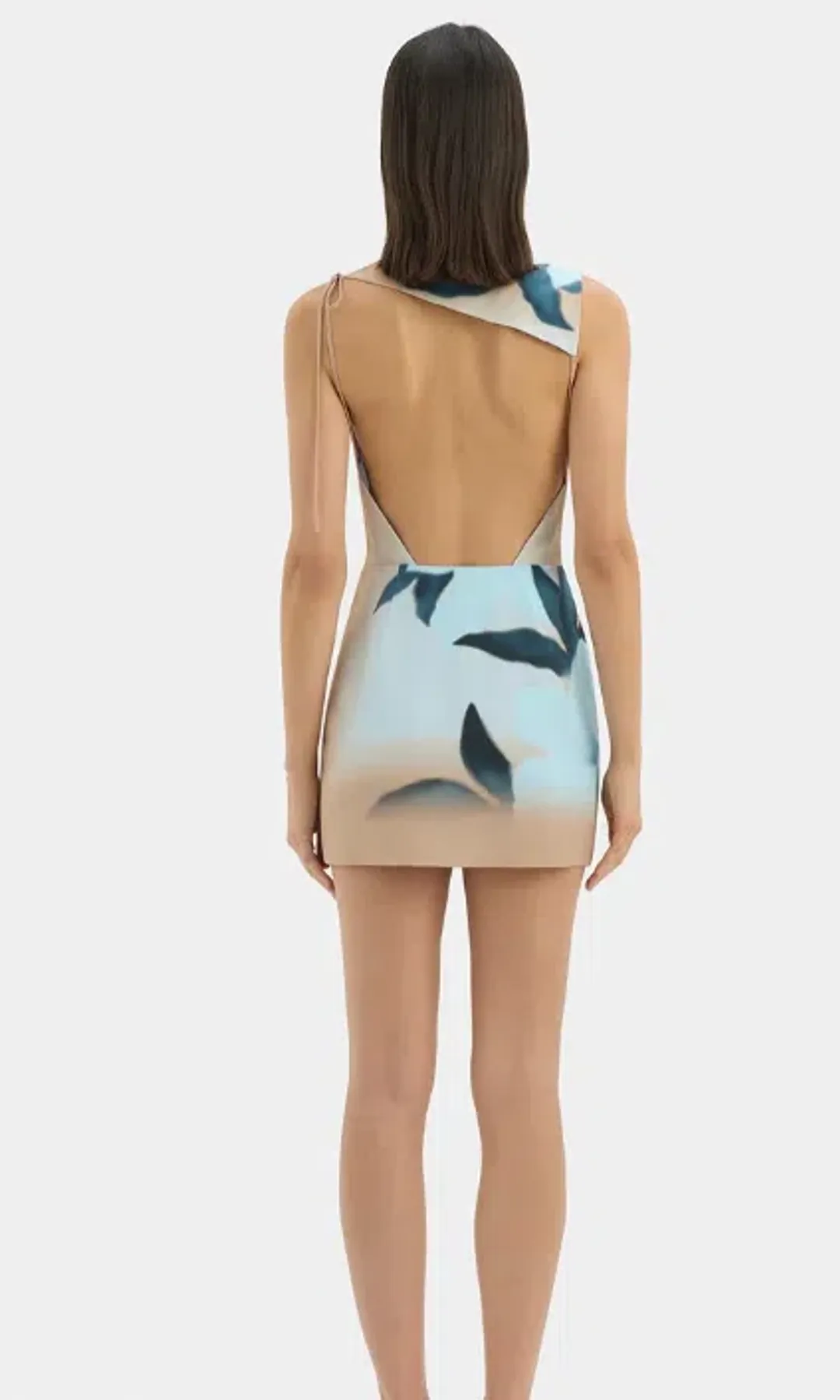 SIR. The Label Serene Mini Dress – Blue Floral sz 8 for rent on The Volte - main image