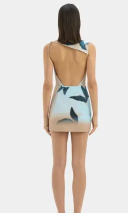 SIR. The Label Serene Mini Dress – Blue Floral sz 8 for rent on The Volte - image 2