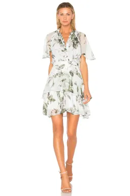 Lover Water Colour Flutter Mini Dress Print Size 8 for rent on The Volte - image 1