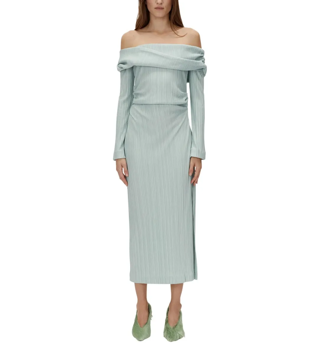 Camilla And Marc Shaw Midi Dress Dusty Mint Size 10 for rent on The Volte - main image