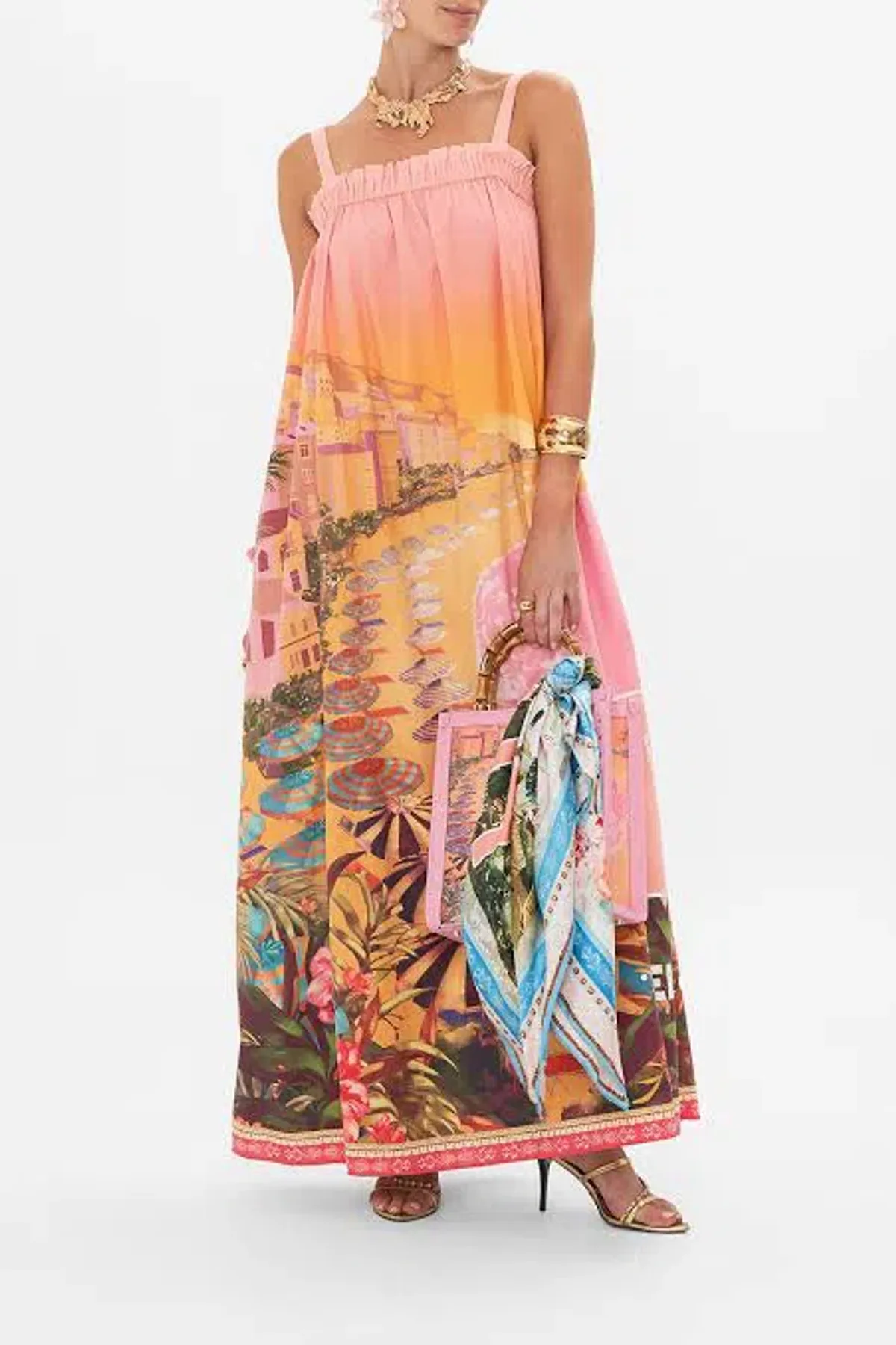 Camilla Wide Strap Sundress Capri Me size XXL for rent on The Volte - main image
