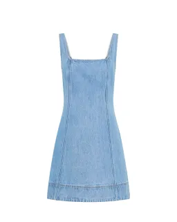 Kivari Oriana Denim Mini Dress size 12 for rent on The Volte - image 6