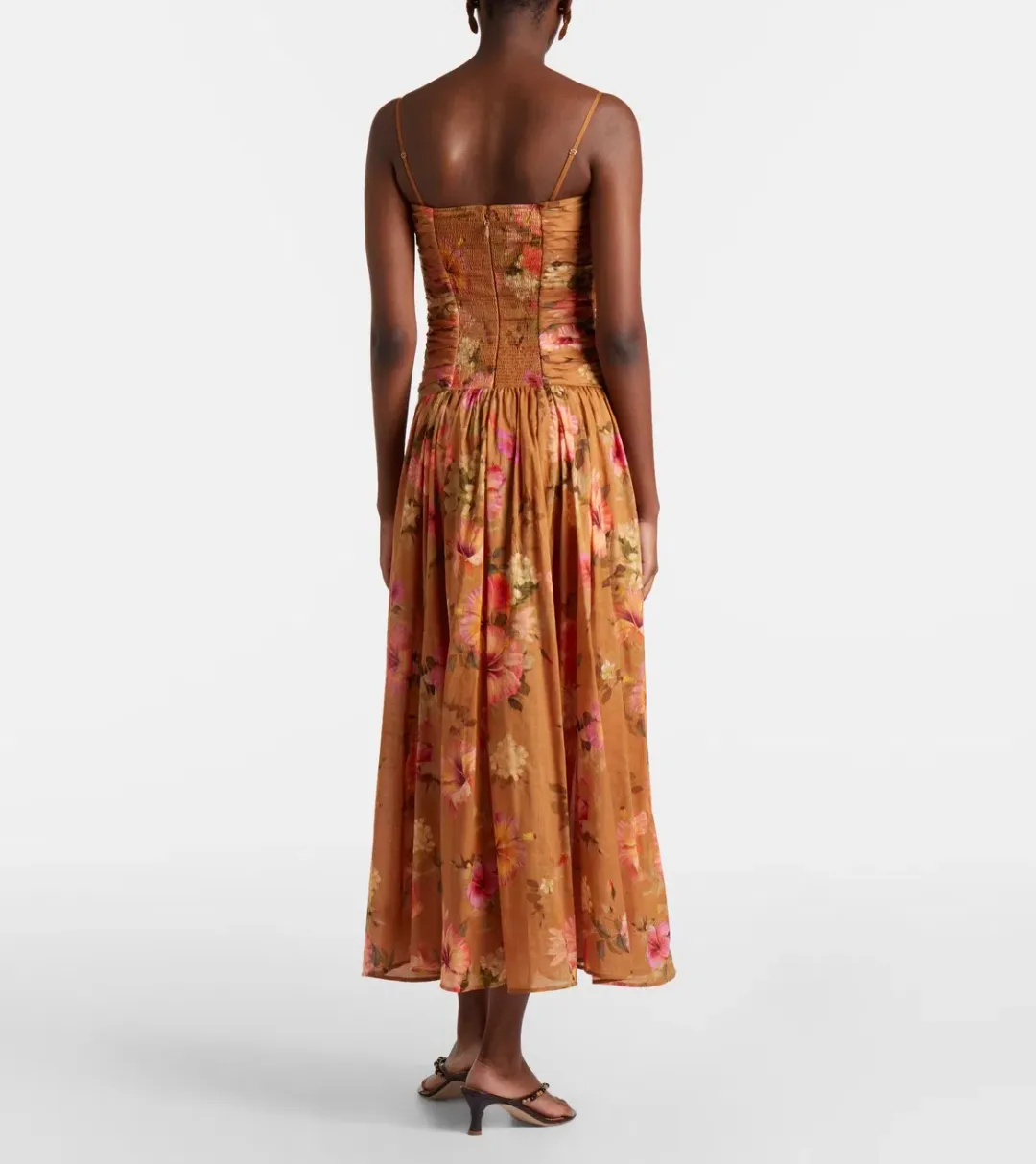 Zimmermann Mahon Tie Front Midi Dress Size 1/10 for rent on The Volte - main image