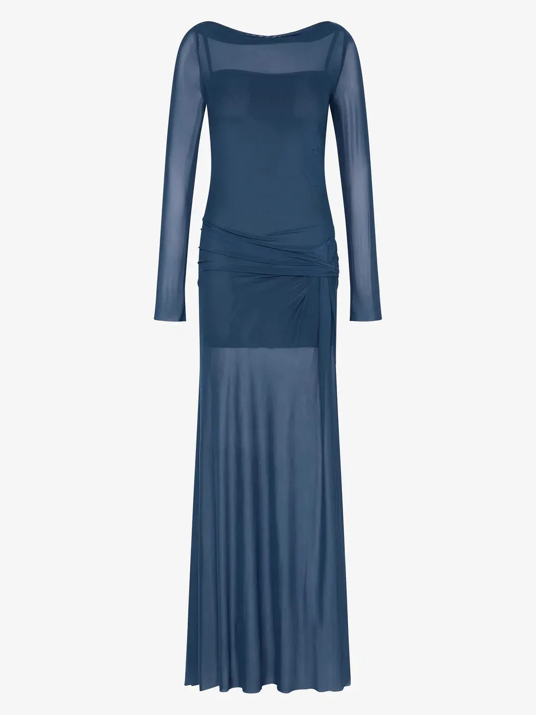  Marabou Long Sleeve Maxi Dress size 12  for rent on The Volte - main image