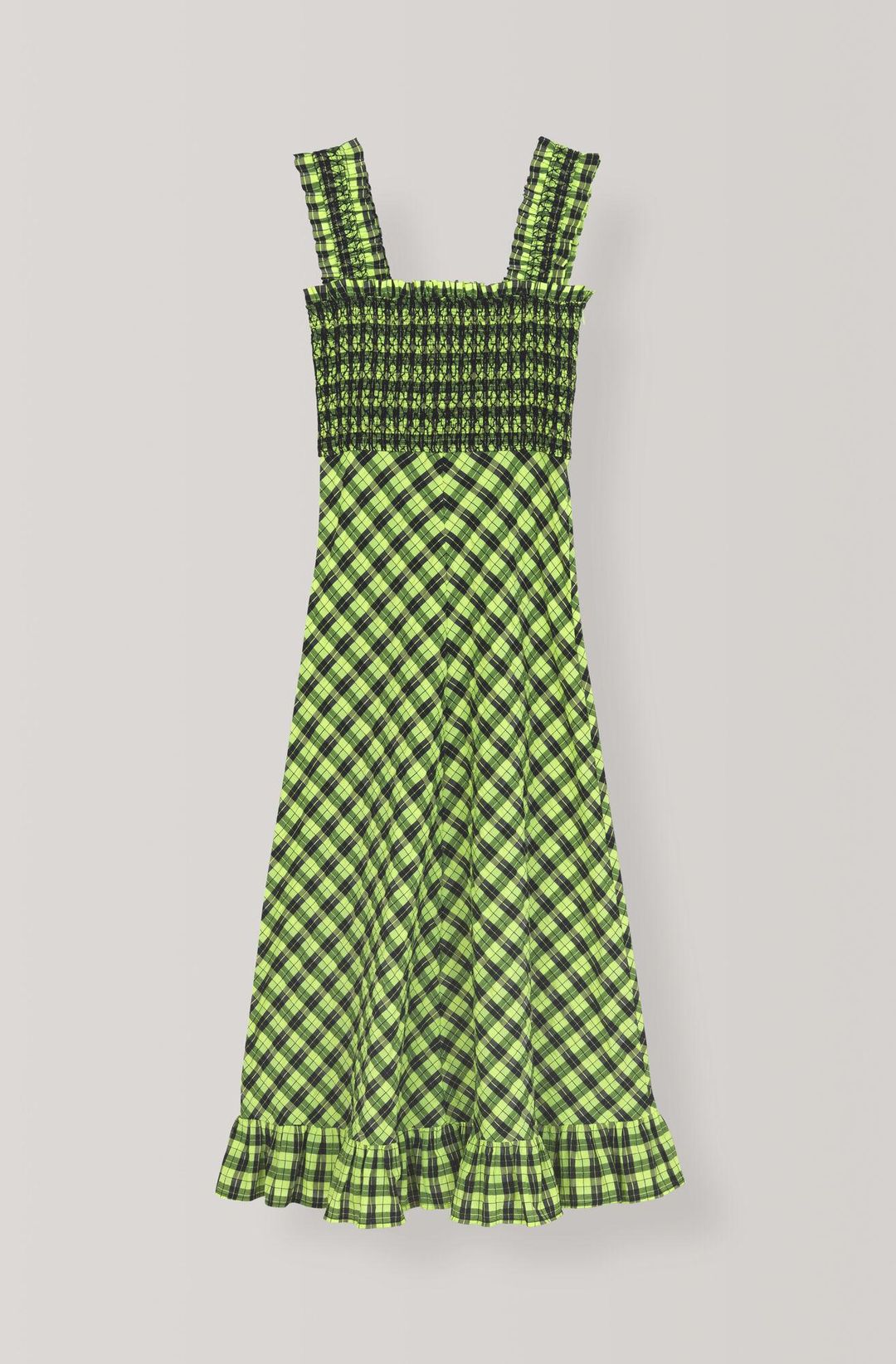 Ganni Seersucker Check Dress for rent on The Volte - main image