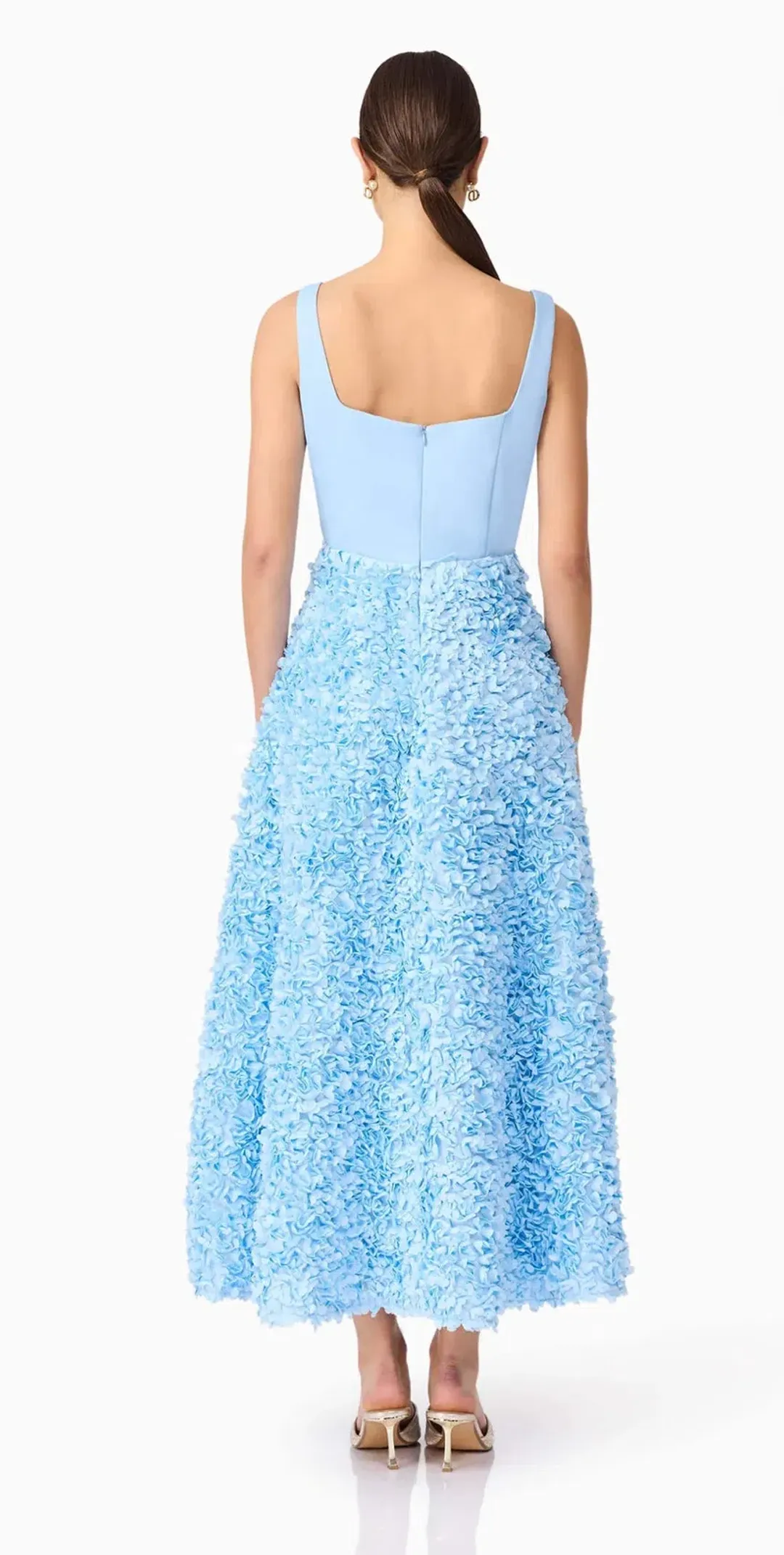 Elliatt- Kaia Floral Maxi Dress- Blue- Size XL for rent on The Volte - main image