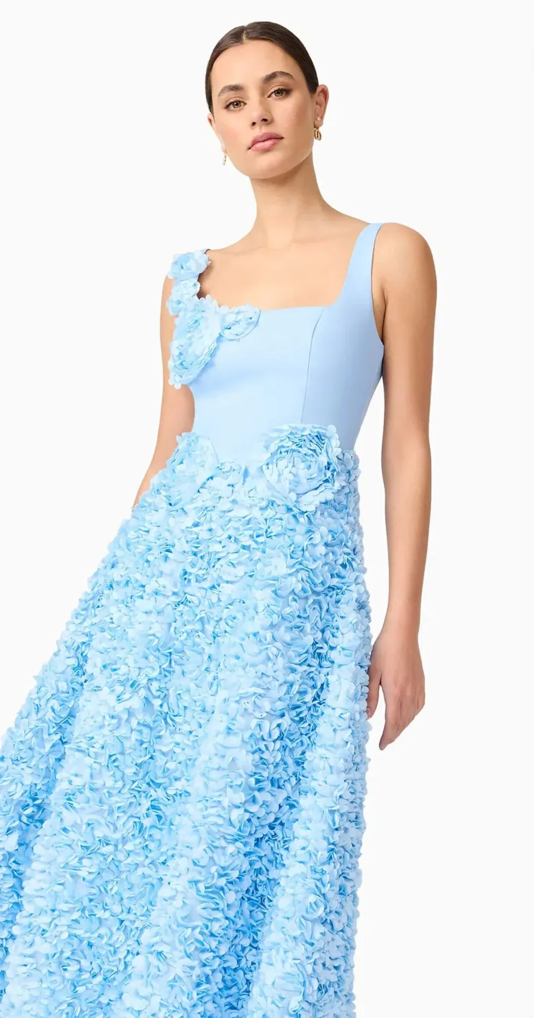 Elliatt- Kaia Floral Maxi Dress- Blue- Size XL for rent on The Volte - main image