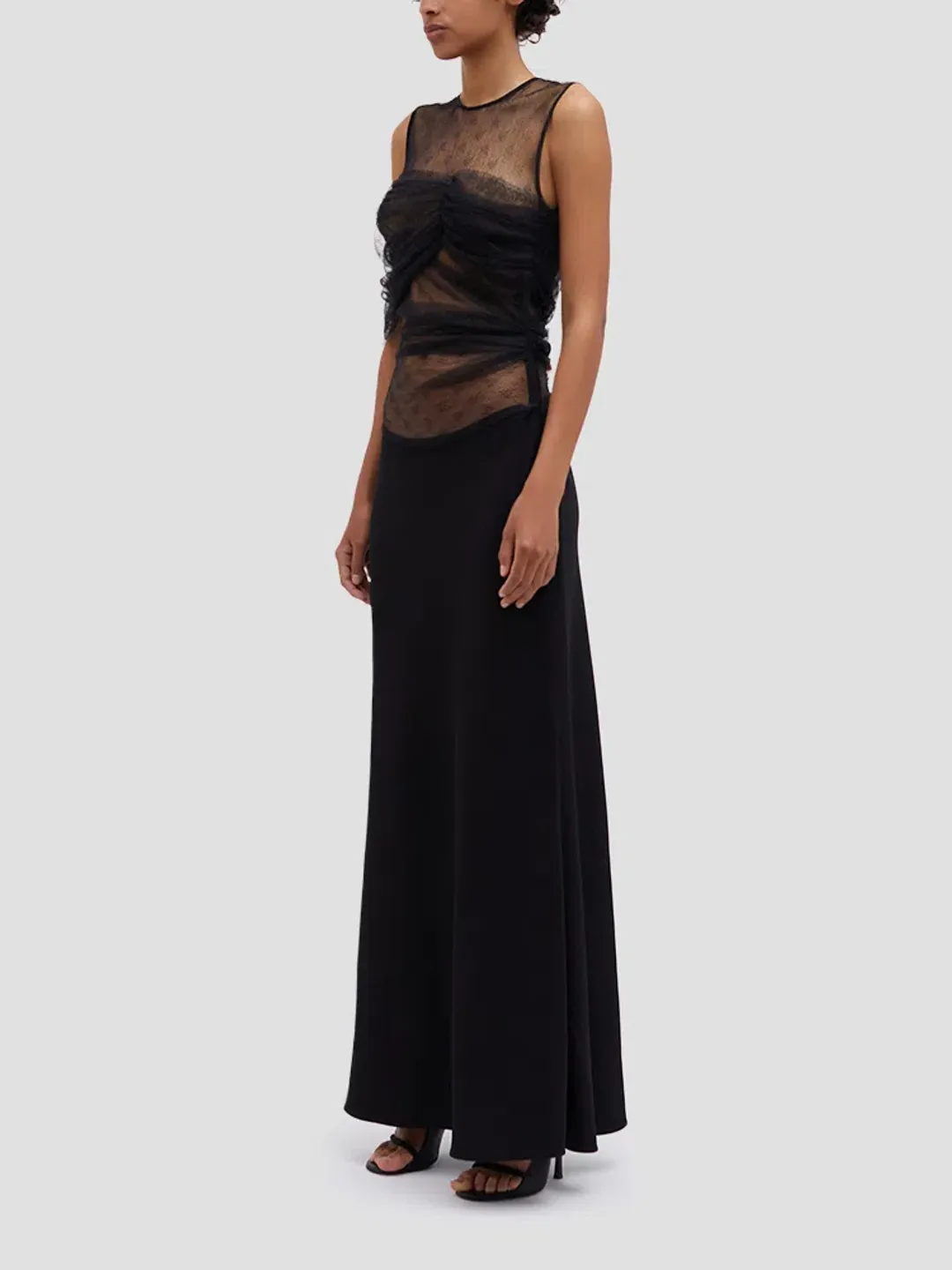 Christopher Esber Black Abysso Volcan Gown - Size 4 AU for rent on The Volte - main image