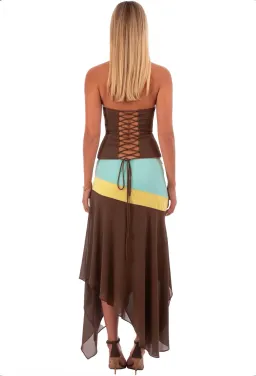 I am Delilah Iris Corset & Skirt Set in Mocha Size XS for rent on The Volte - image 4