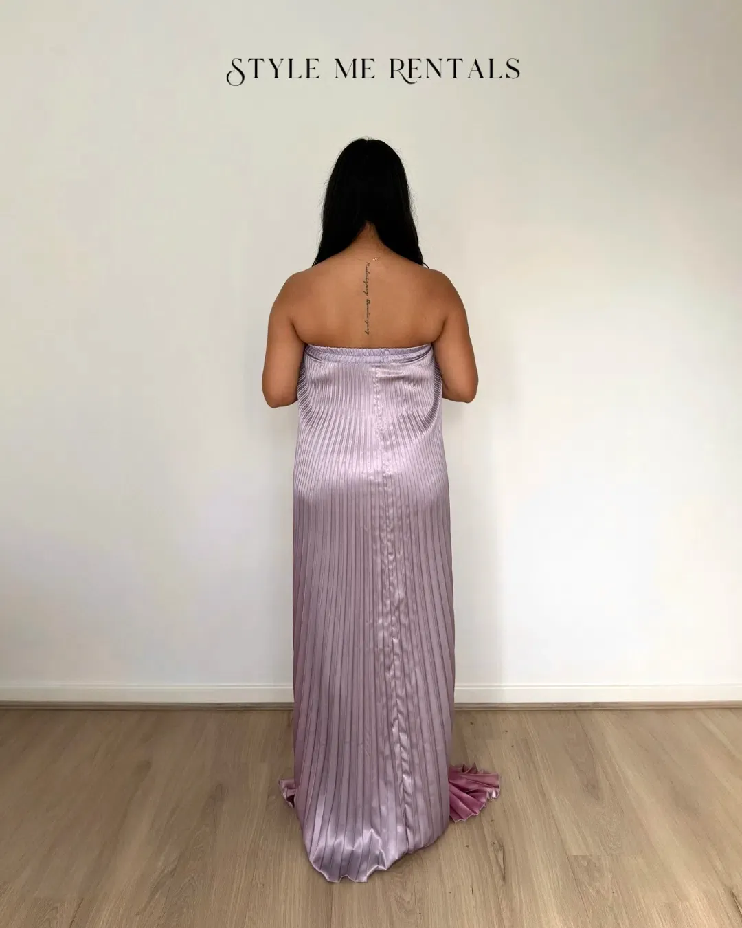 L'idee Bisous Strapless Gown Mauve Ombre Size 8 for rent on The Volte - main image