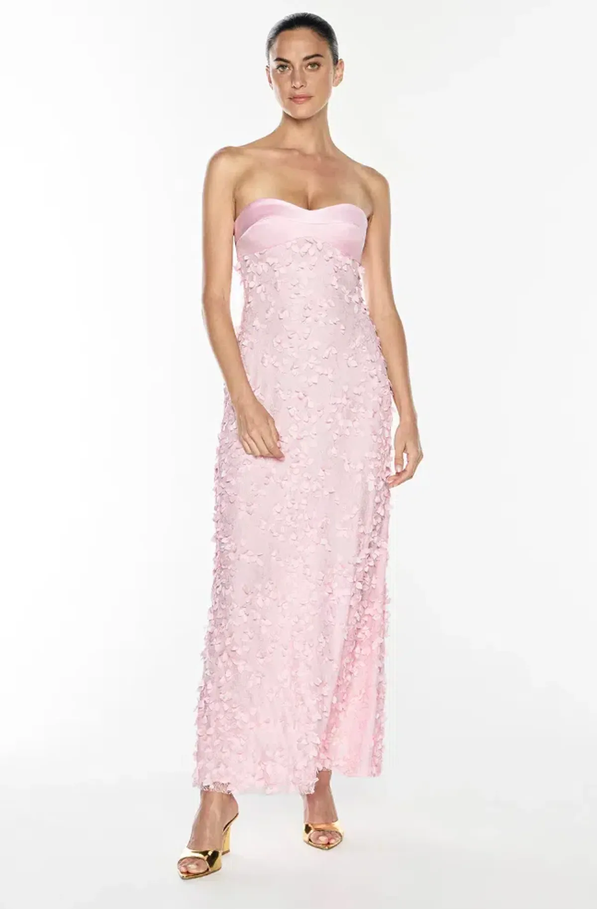 ENCHANTMENT BALCONETTE DRESS | PETAL PINK - SIZE 10 for rent on The Volte - main image